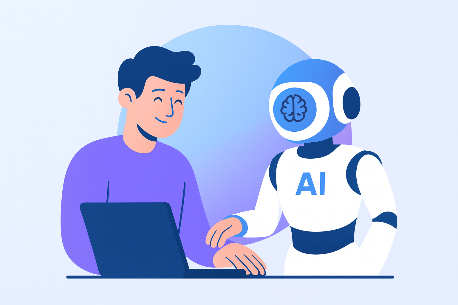 Collaboration between humans and AI